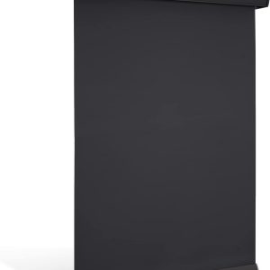 Changshade Cordless Blackout Customized Roller Shades with Valance, Room Darkening Roll-up Shade Easy Install, Fabric Windows Blinds for Home, Bedroom and Office, Black